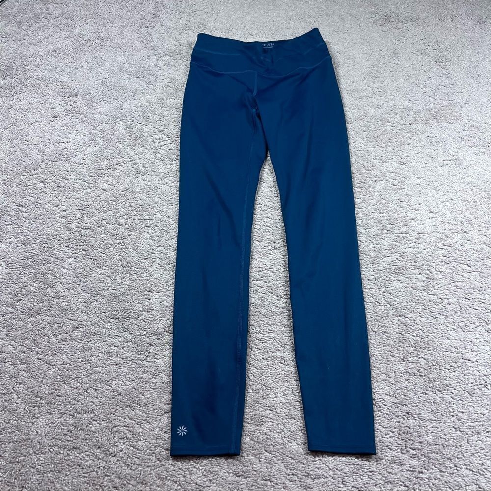Athleta Sonar Tight Leggings Dark Teal Athletic Size XS #350179